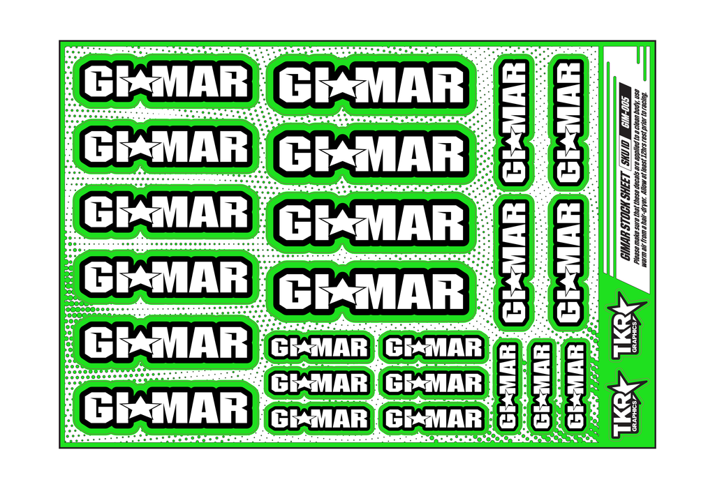 GIMAR A5 STOCK SHEET