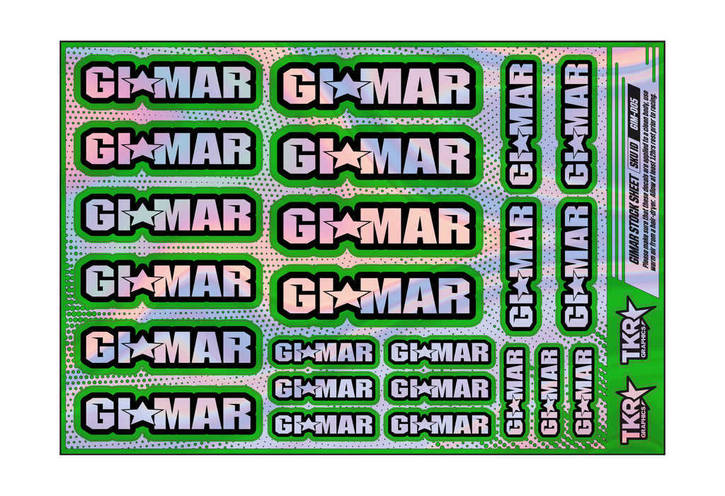 HOLOGRAPHIC GIMAR A5 STOCK SHEET