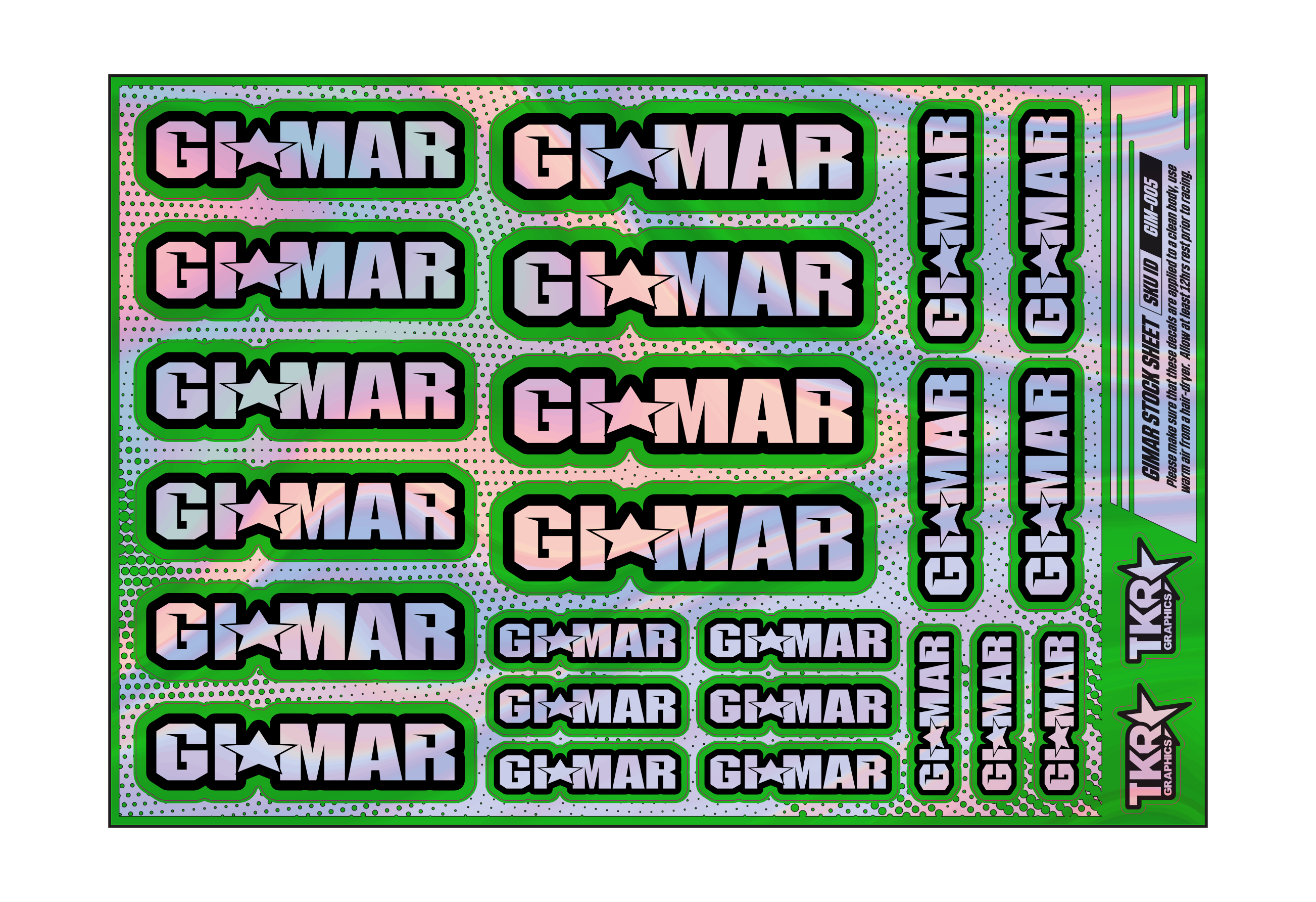 HOLOGRAPHIC GIMAR A5 STOCK SHEET