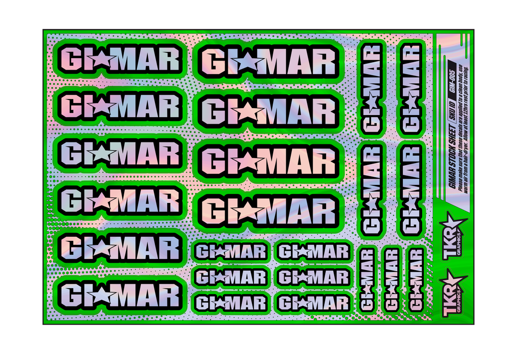 HOLOGRAPHIC GIMAR A5 STOCK SHEET