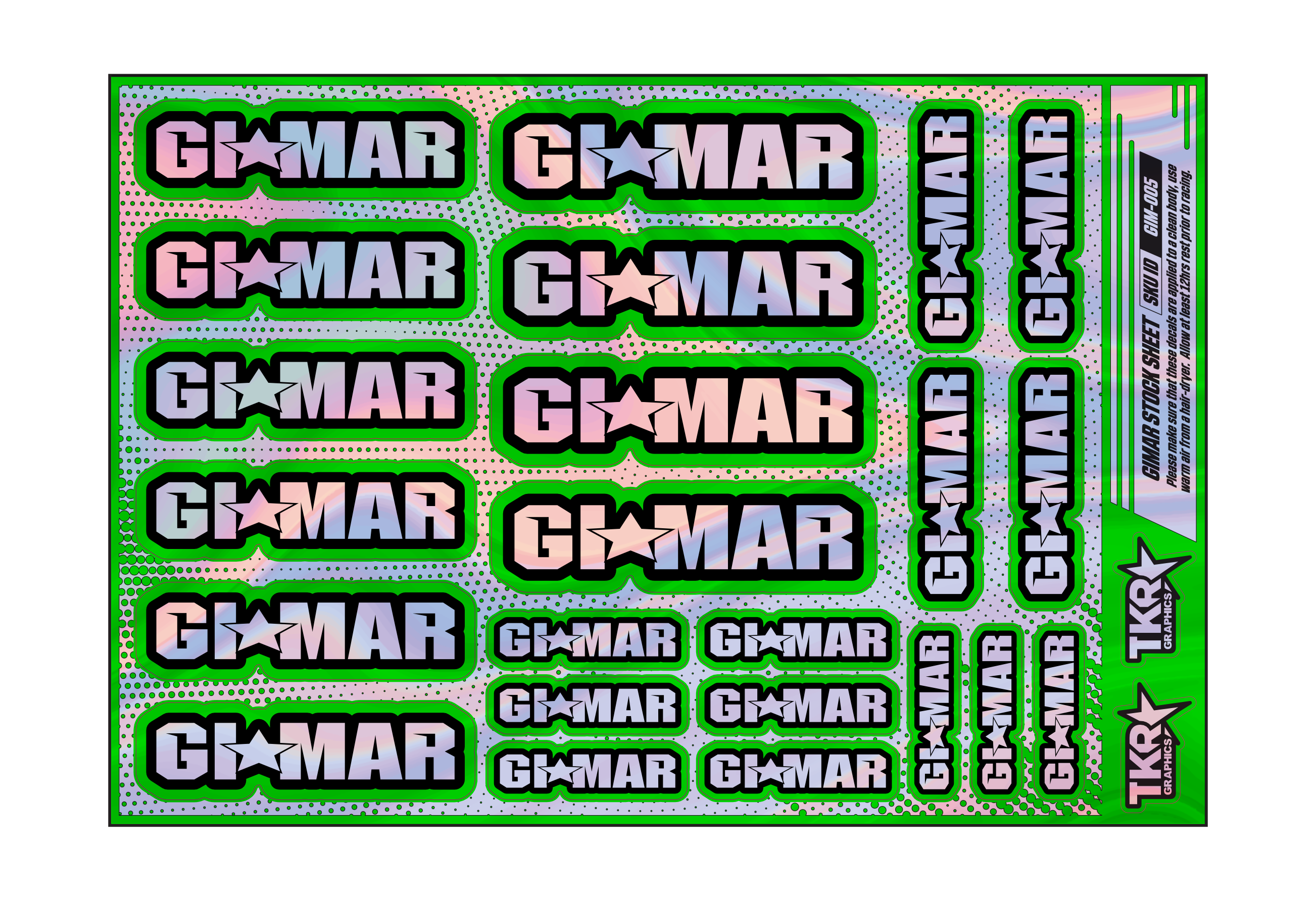 HOLOGRAPHIC GIMAR A5 STOCK SHEET