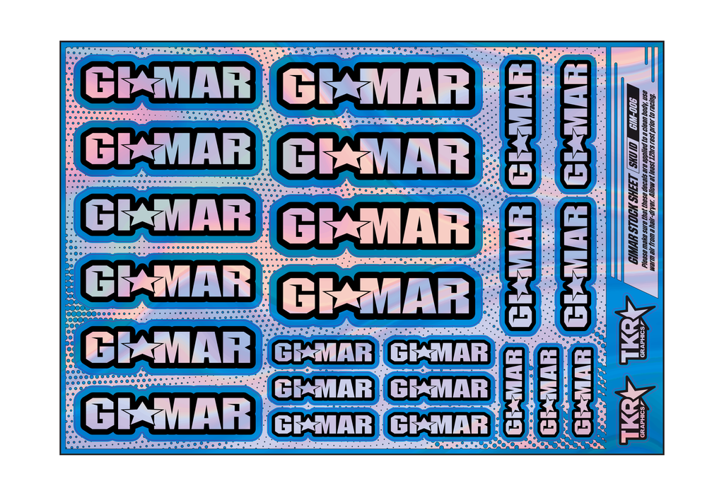 HOLOGRAPHIC GIMAR A5 STOCK SHEET
