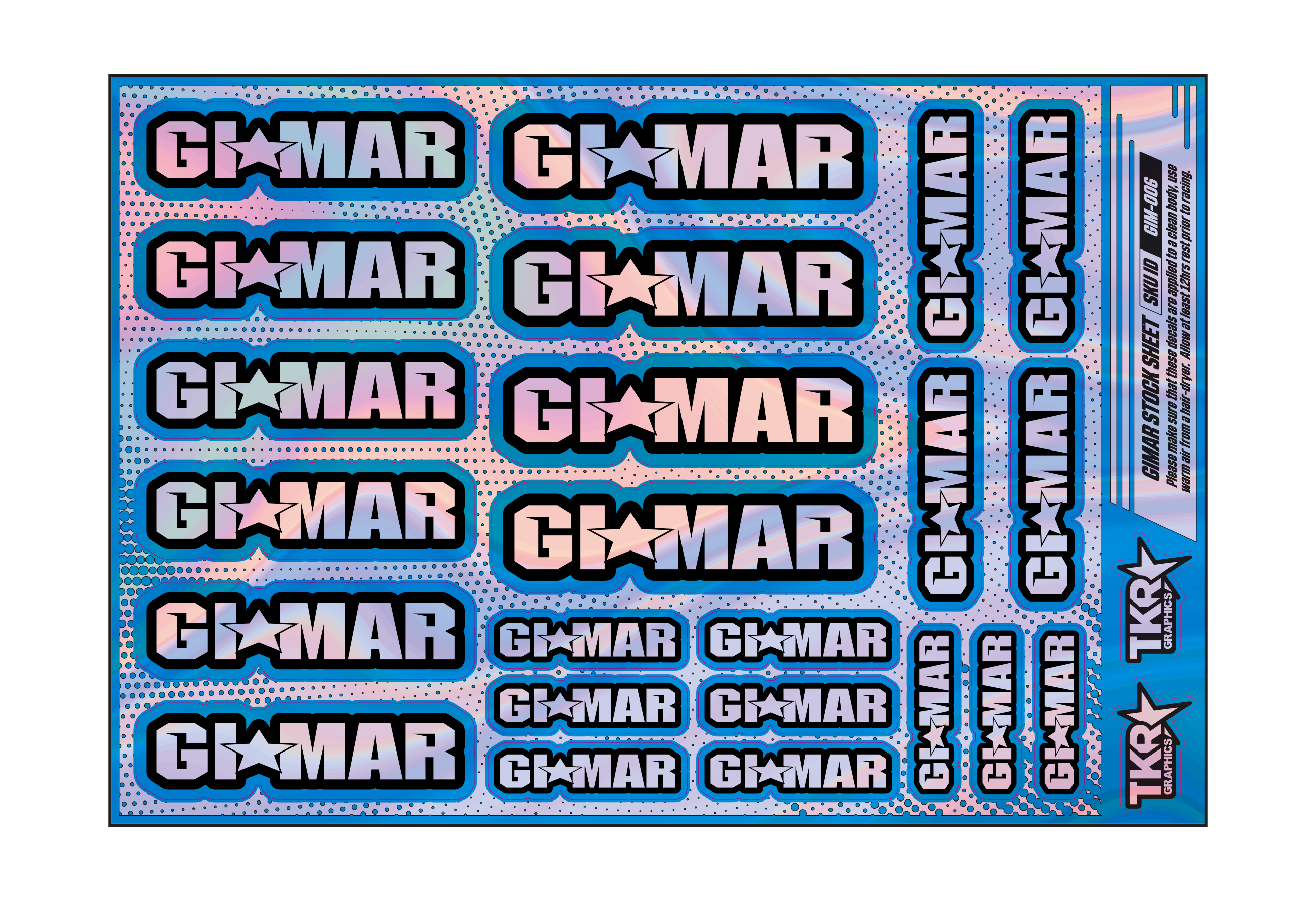 HOLOGRAPHIC GIMAR A5 STOCK SHEET