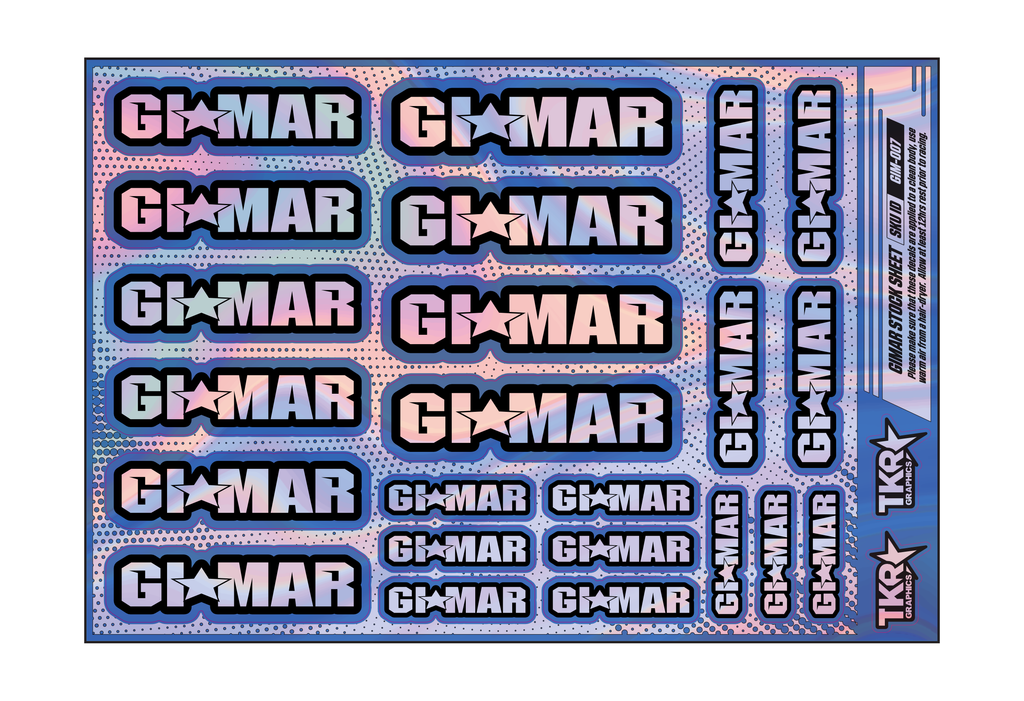 HOLOGRAPHIC GIMAR A5 STOCK SHEET
