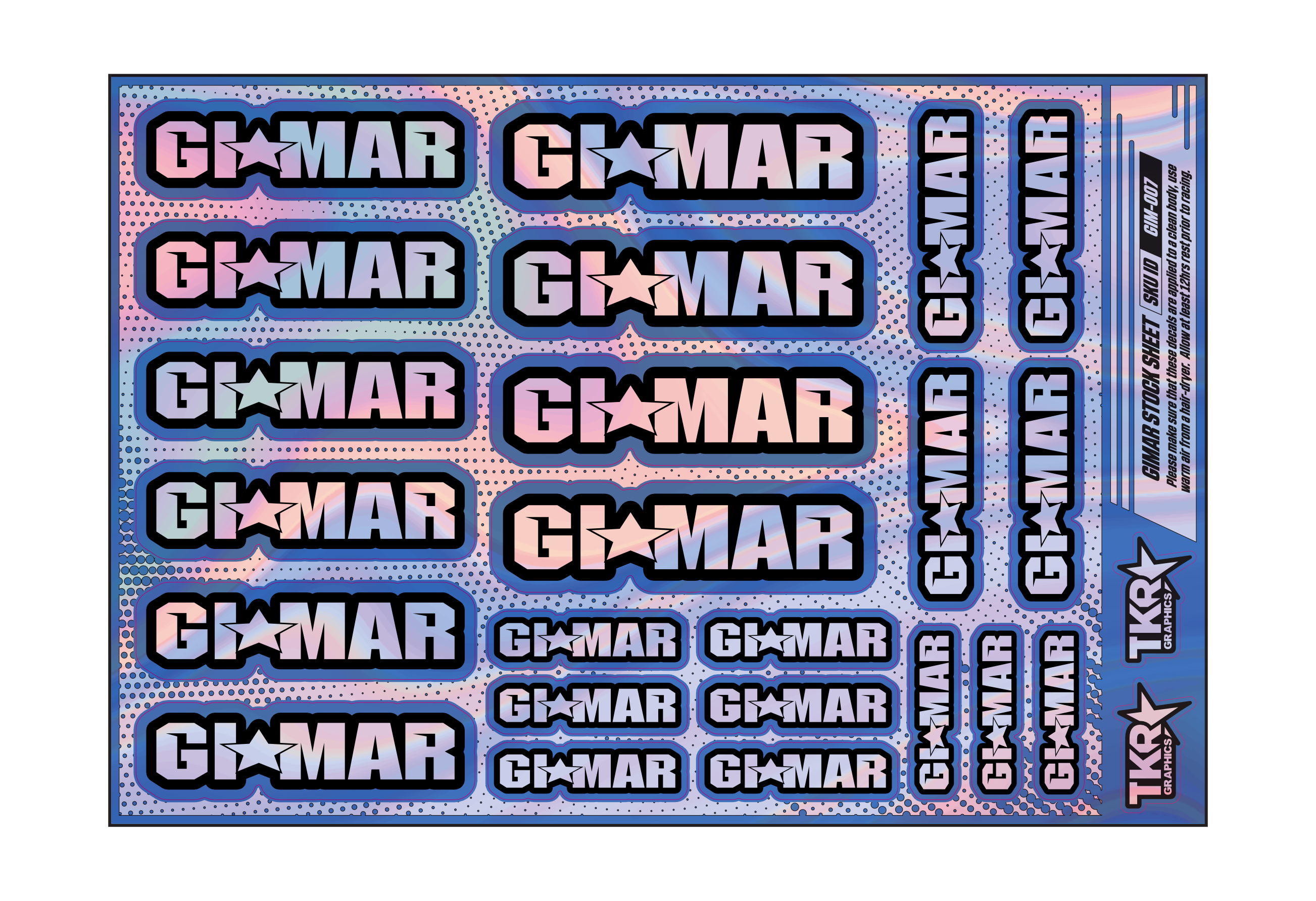 HOLOGRAPHIC GIMAR A5 STOCK SHEET