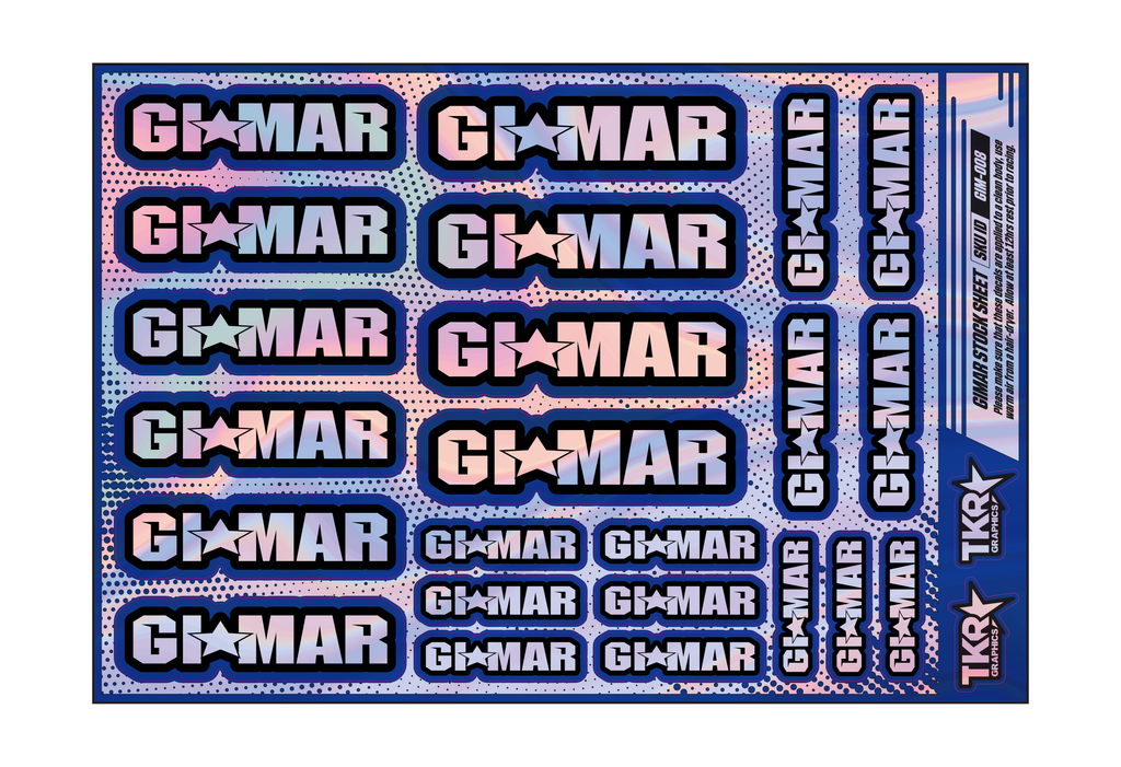 HOLOGRAPHIC GIMAR A5 STOCK SHEET