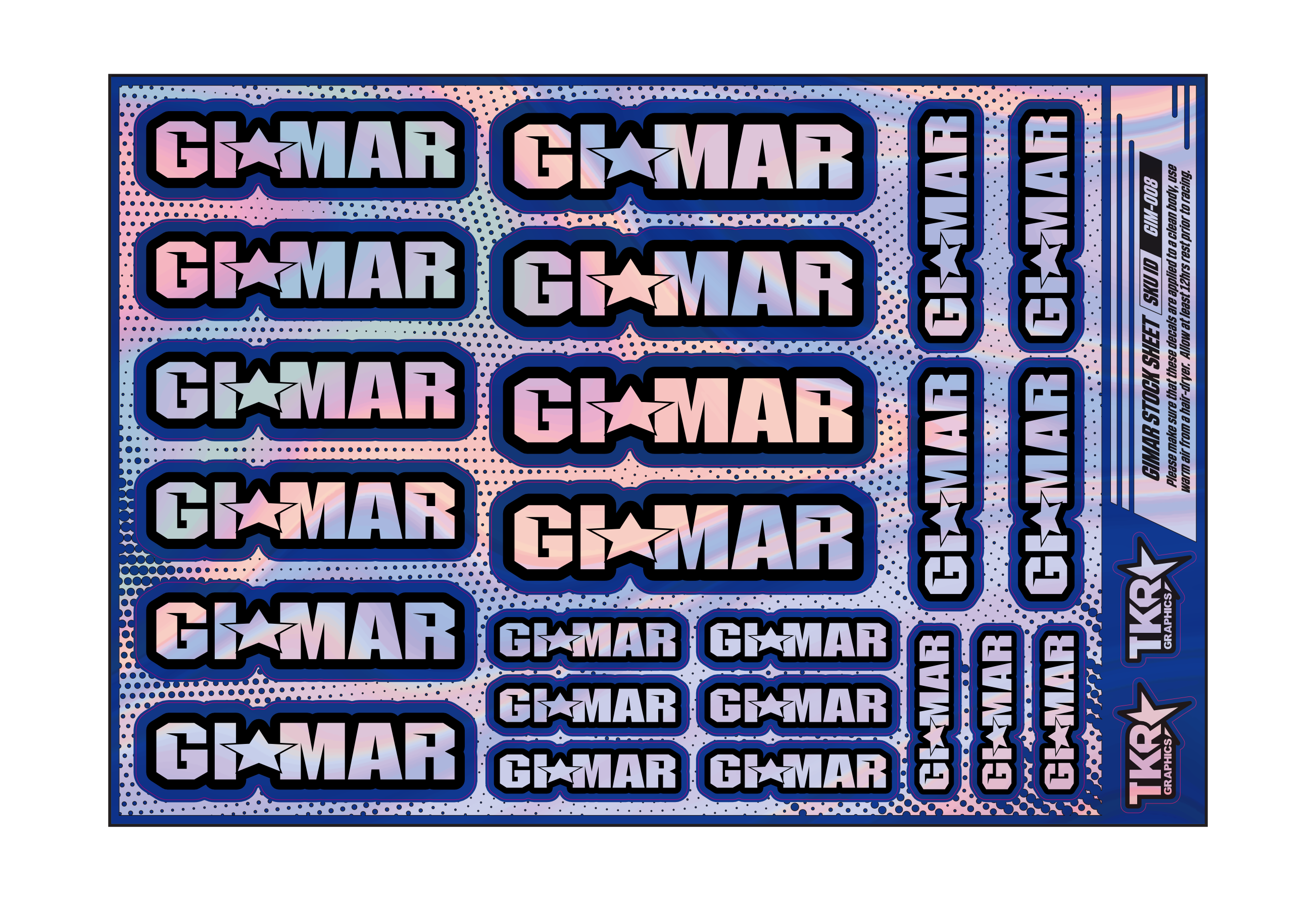 HOLOGRAPHIC GIMAR A5 STOCK SHEET