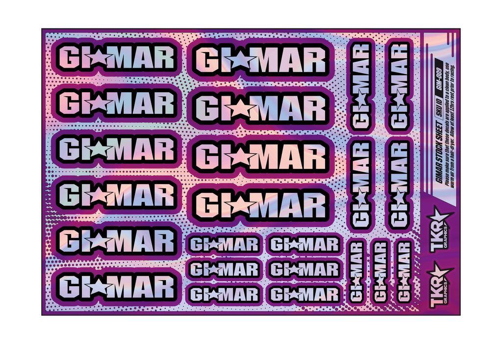 HOLOGRAPHIC GIMAR A5 STOCK SHEET