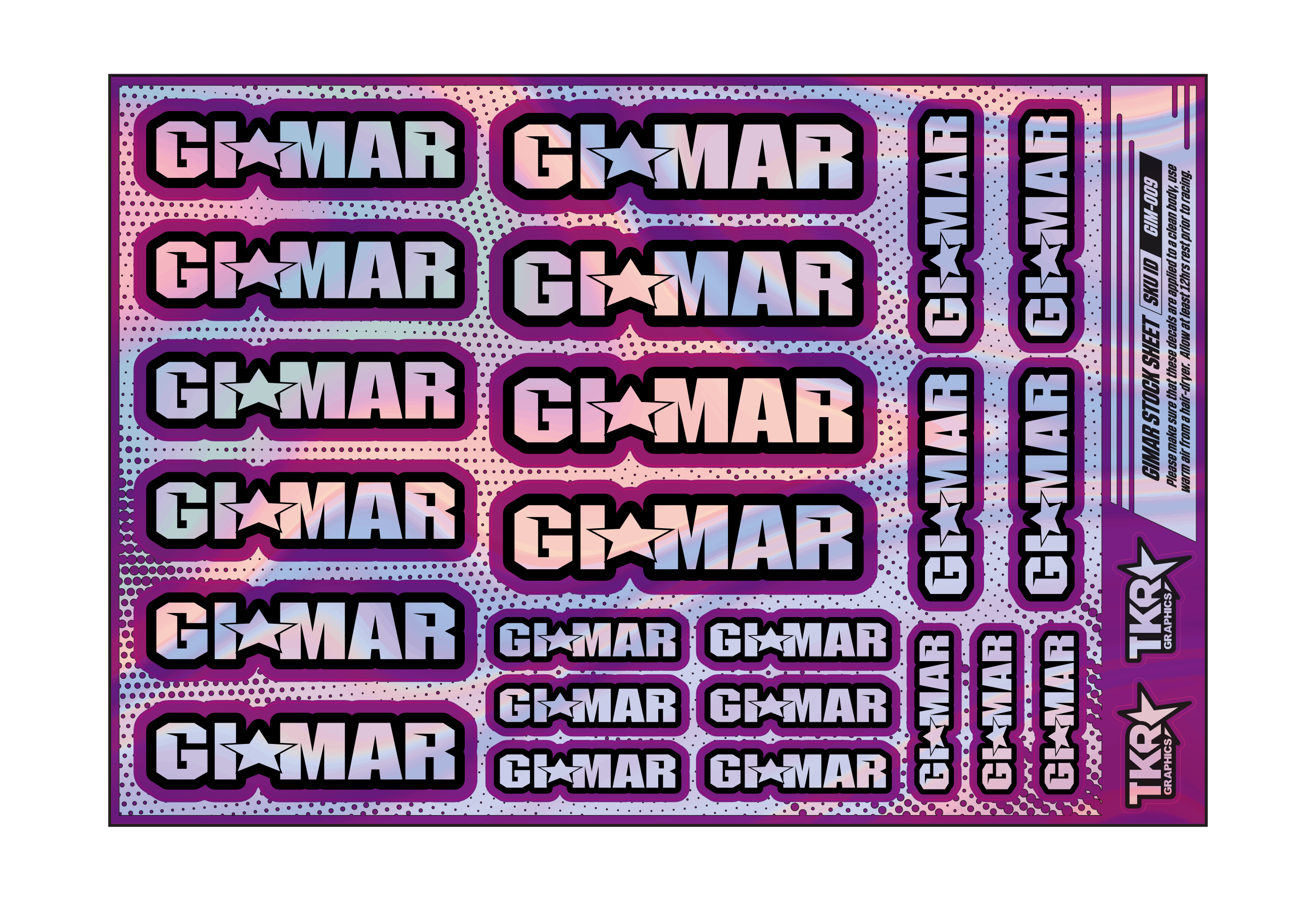 HOLOGRAPHIC GIMAR A5 STOCK SHEET