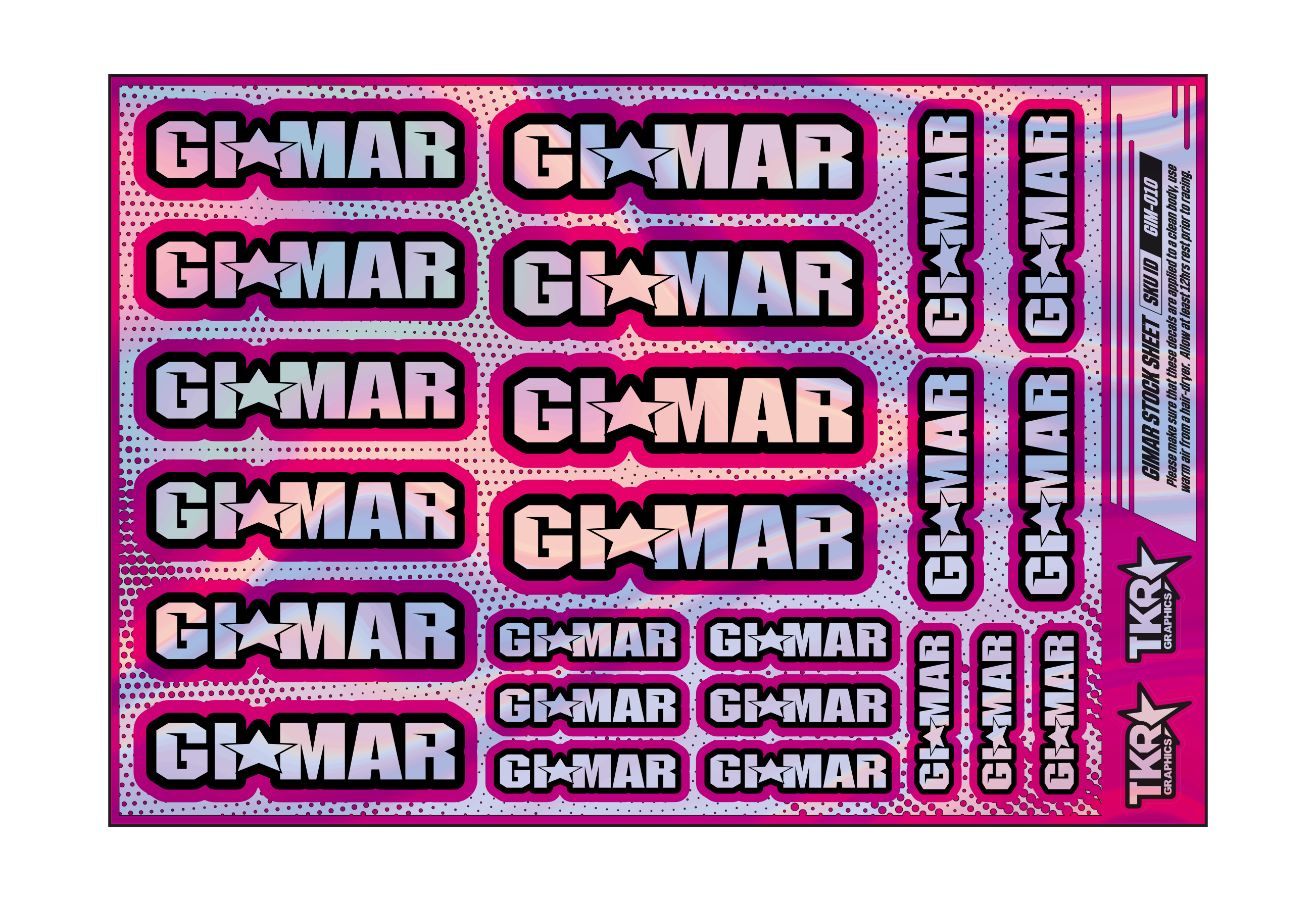 HOLOGRAPHIC GIMAR A5 STOCK SHEET