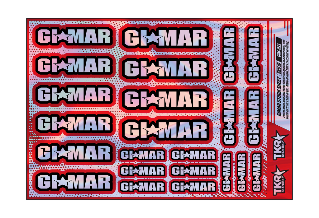 HOLOGRAPHIC GIMAR A5 STOCK SHEET