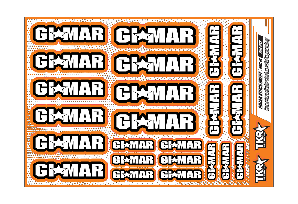 GIMAR A5 STOCK SHEET