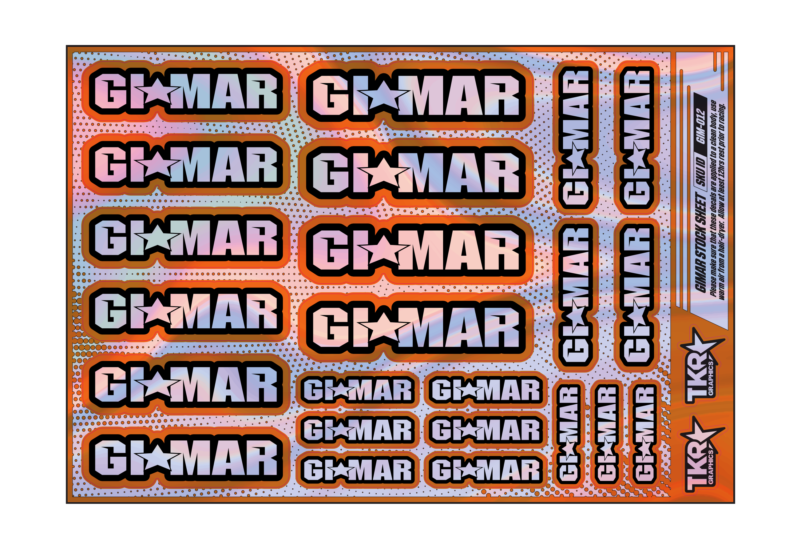 HOLOGRAPHIC GIMAR A5 STOCK SHEET