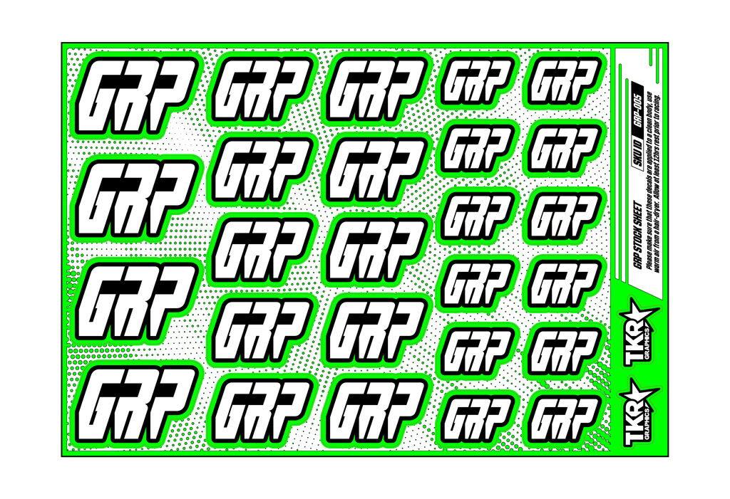 GRP A5 STOCK SHEET