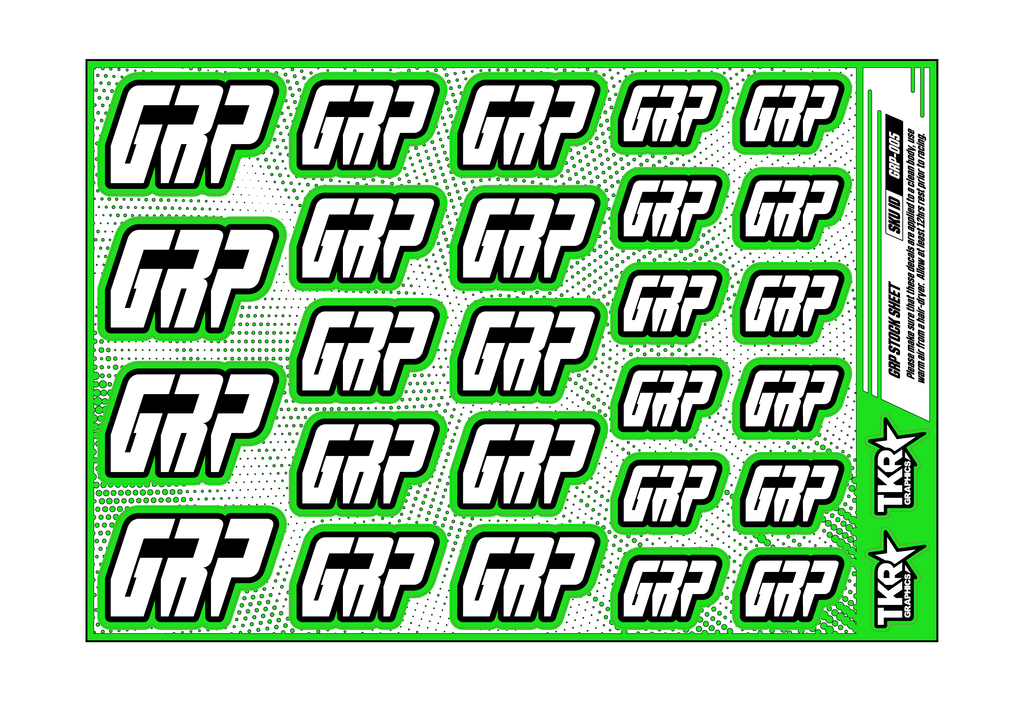 GRP A5 STOCK SHEET
