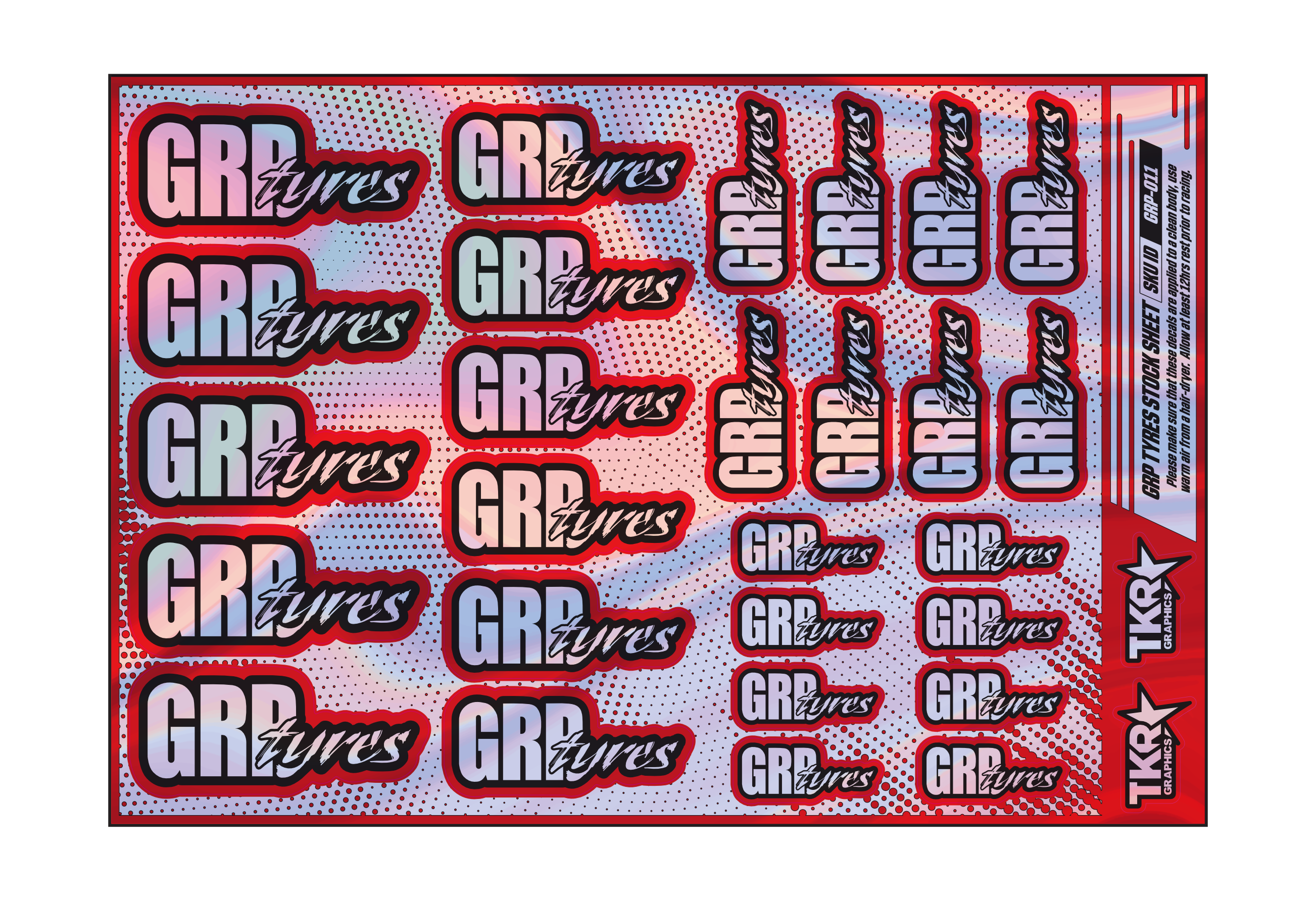 HOLOGRAPHIC GRP A5 STOCK SHEET