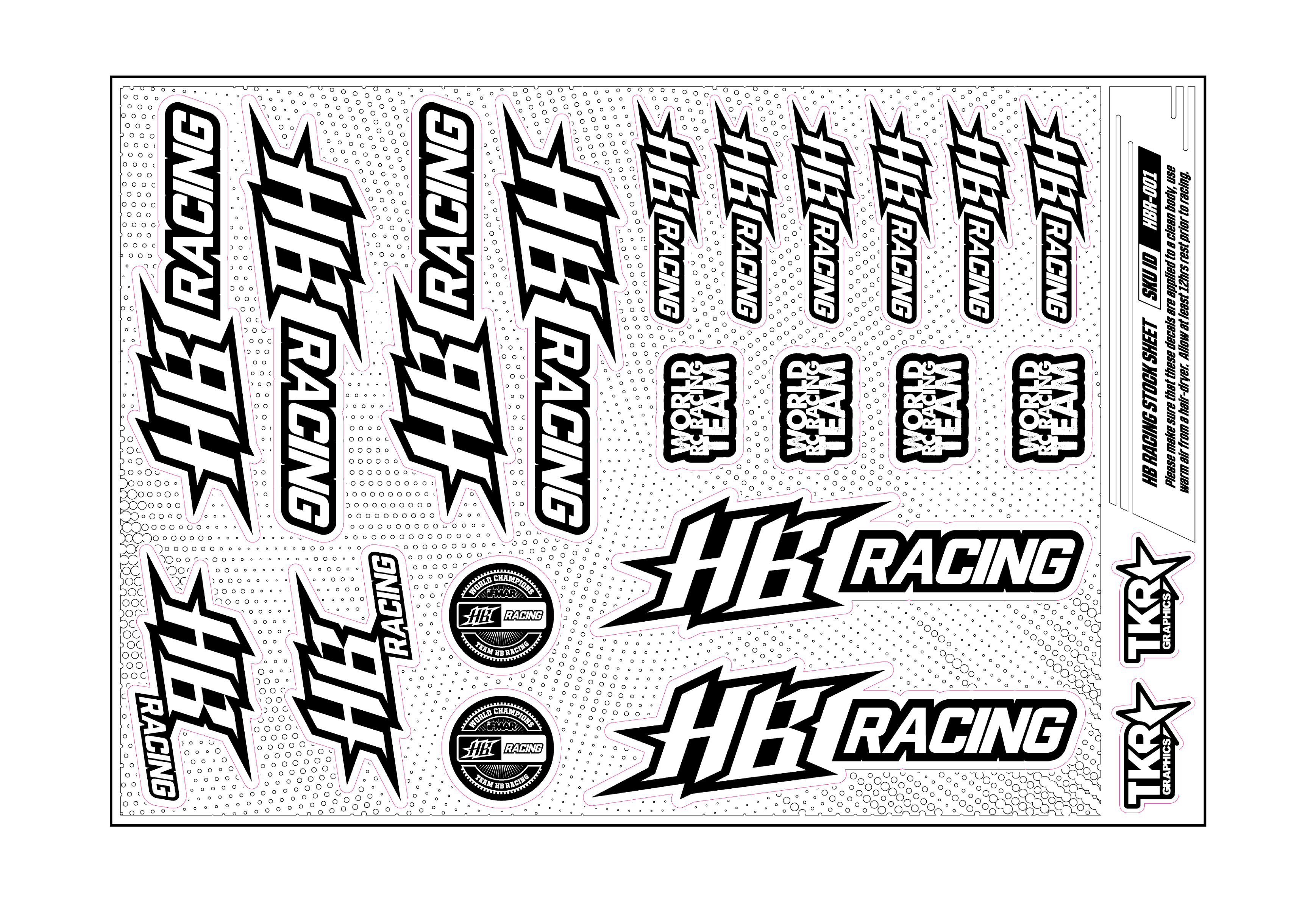 HB RACING A5 STOCK SHEET