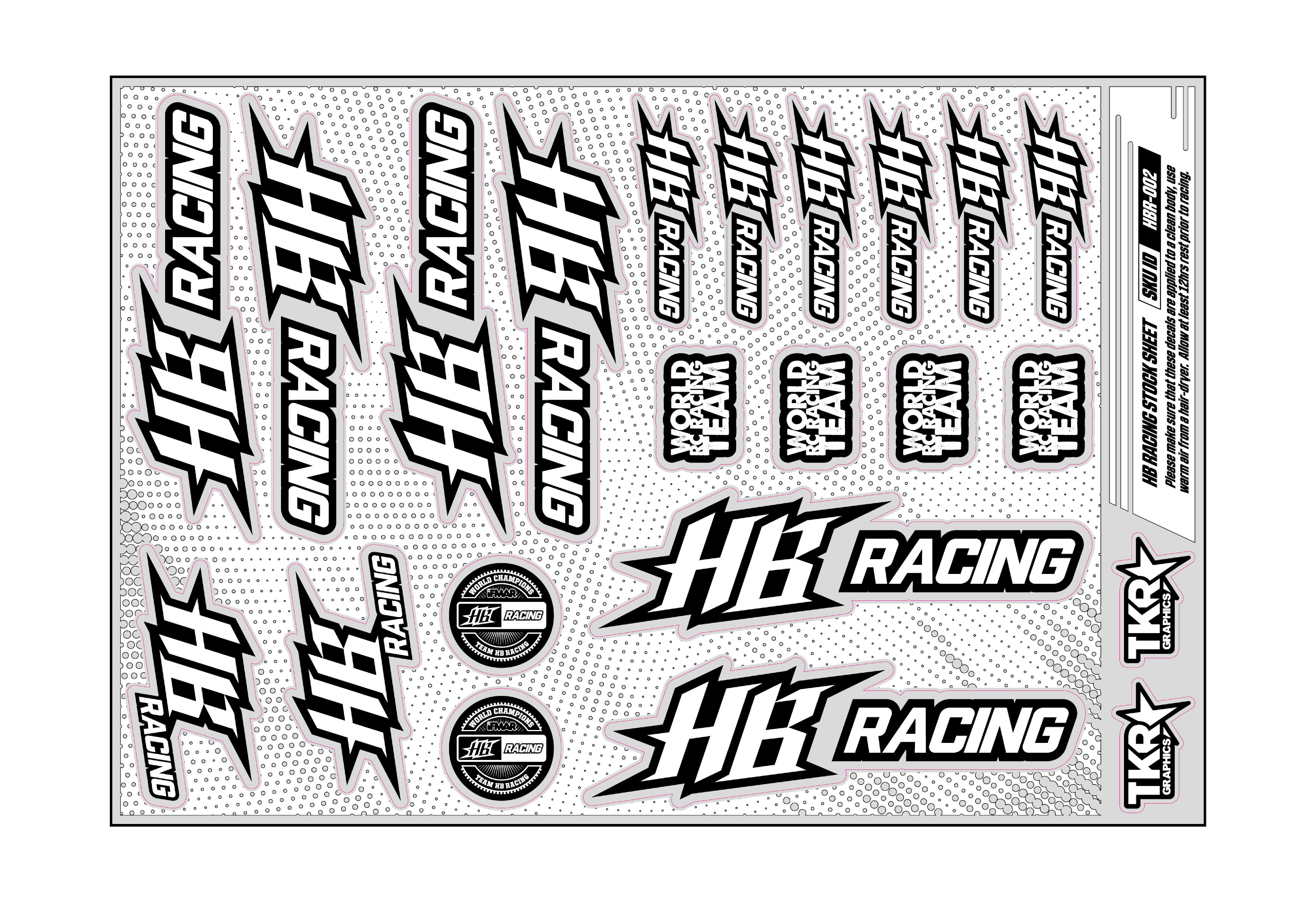 HB RACING A5 STOCK SHEET