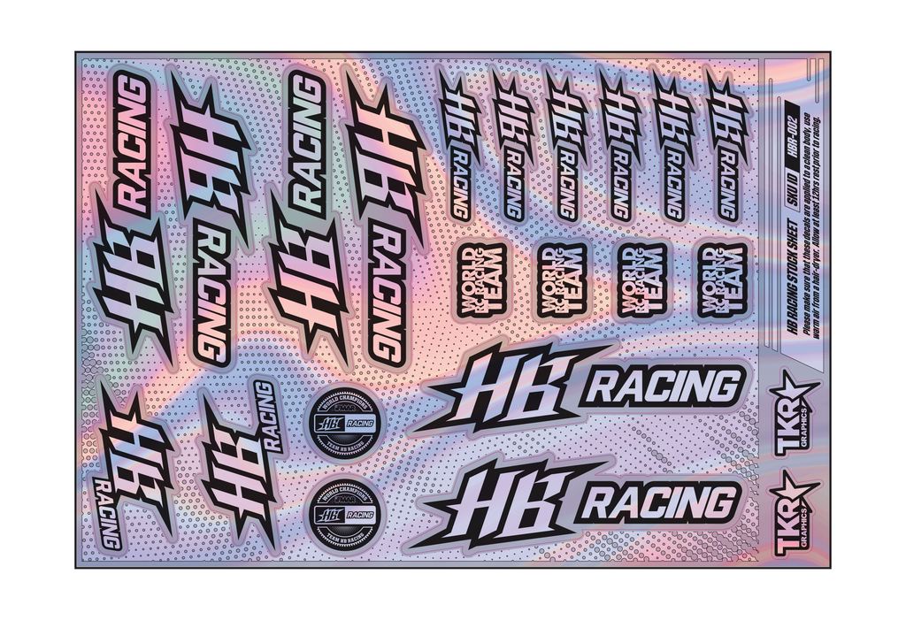 HOLOGRAPHIC HB RACING A5 STOCK SHEET