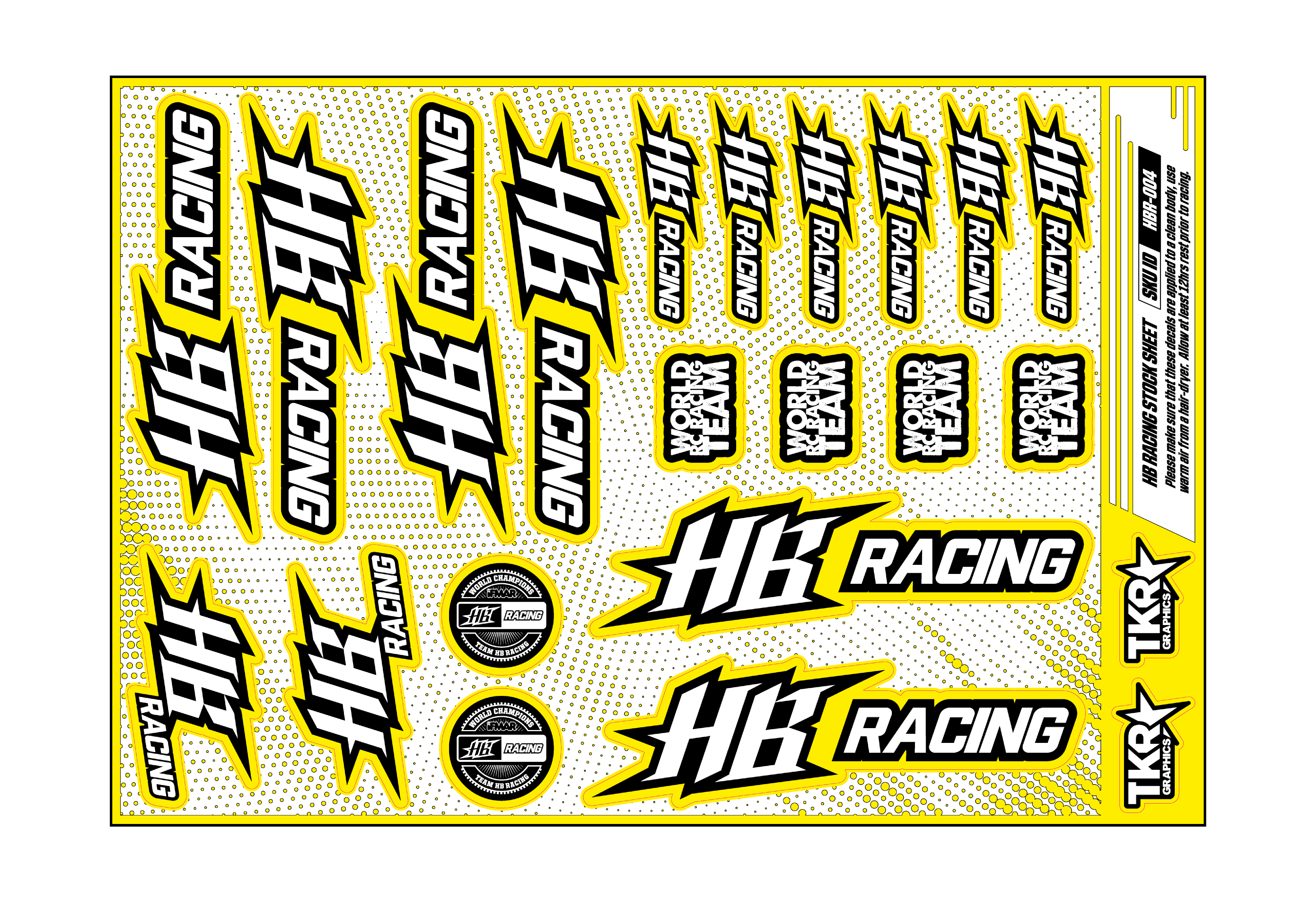 HB RACING A5 STOCK SHEET