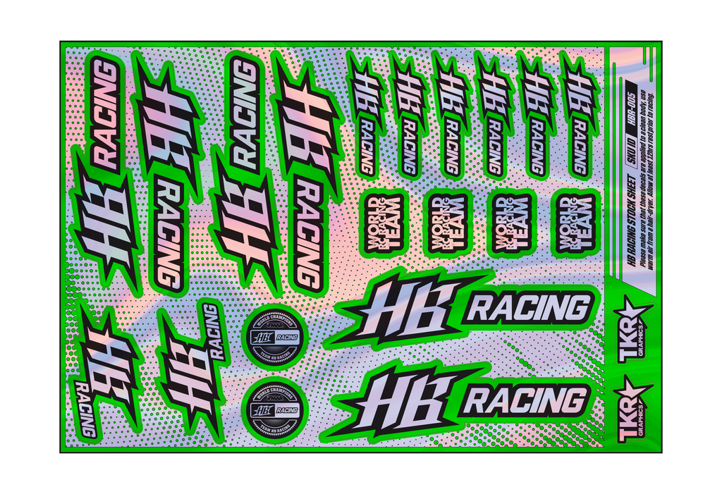 HOLOGRAPHIC HB RACING A5 STOCK SHEET
