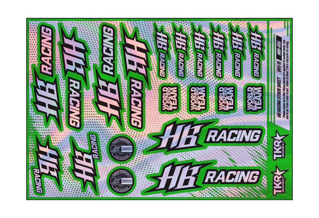 HOLOGRAPHIC HB RACING A5 STOCK SHEET