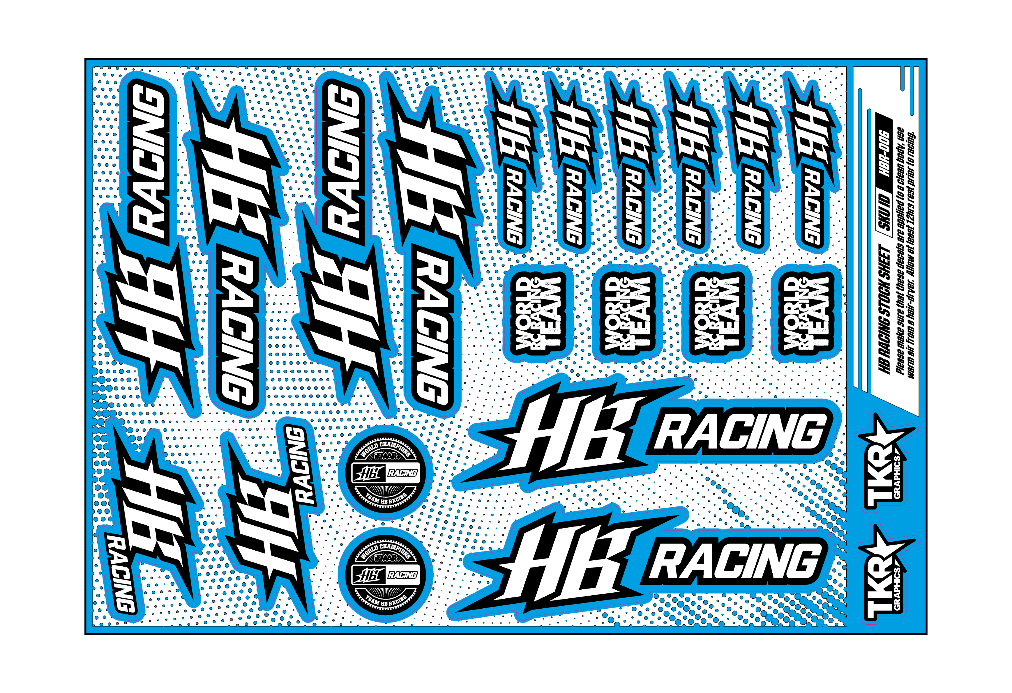 HB RACING A5 STOCK SHEET