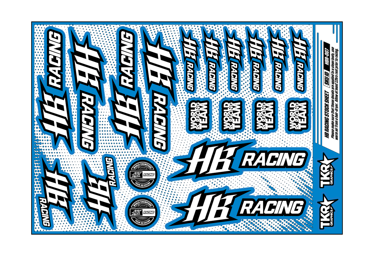 HB RACING A5 STOCK SHEET