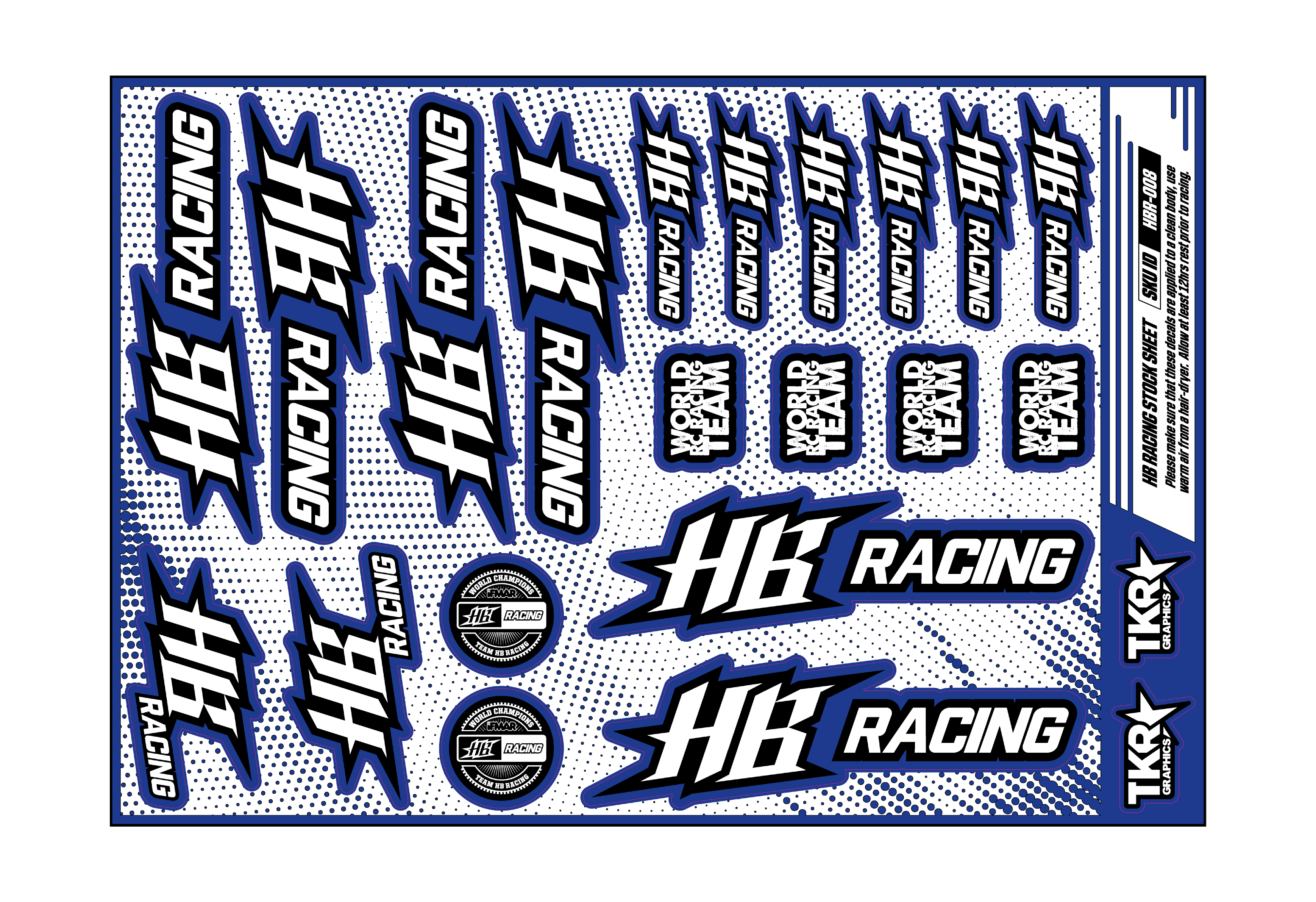 HB RACING A5 STOCK SHEET