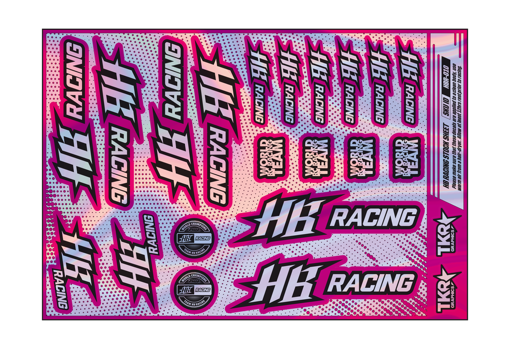 HOLOGRAPHIC HB RACING A5 STOCK SHEET