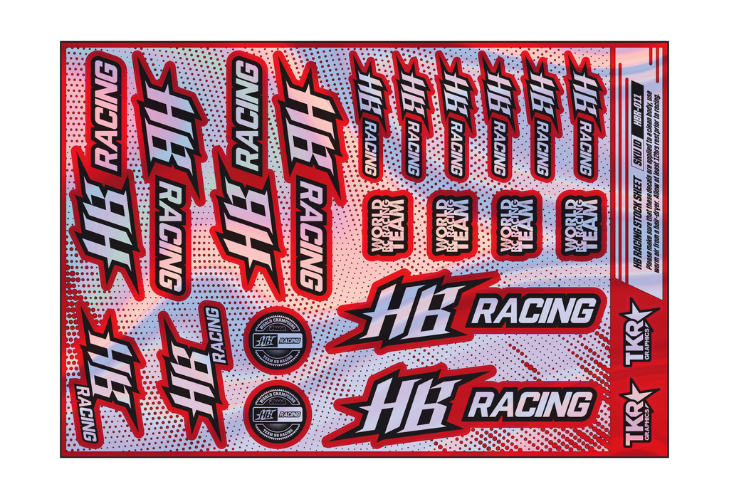 HOLOGRAPHIC HB RACING A5 STOCK SHEET