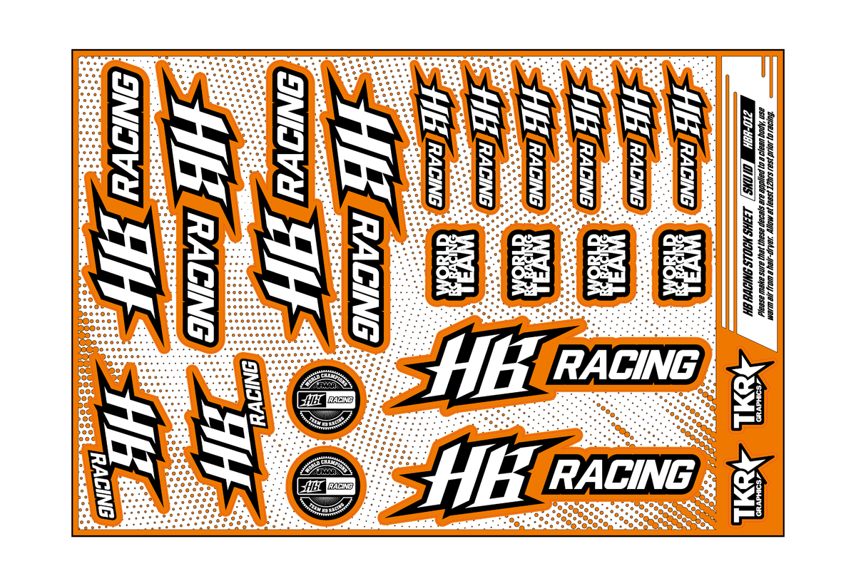 HB RACING A5 STOCK SHEET