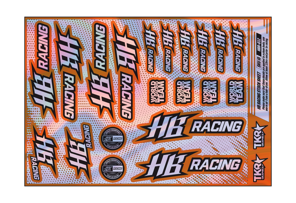 HOLOGRAPHIC HB RACING A5 STOCK SHEET