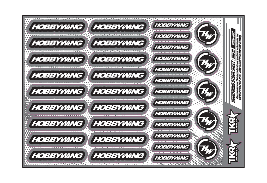 HOBBYWING A5 STOCK SHEET