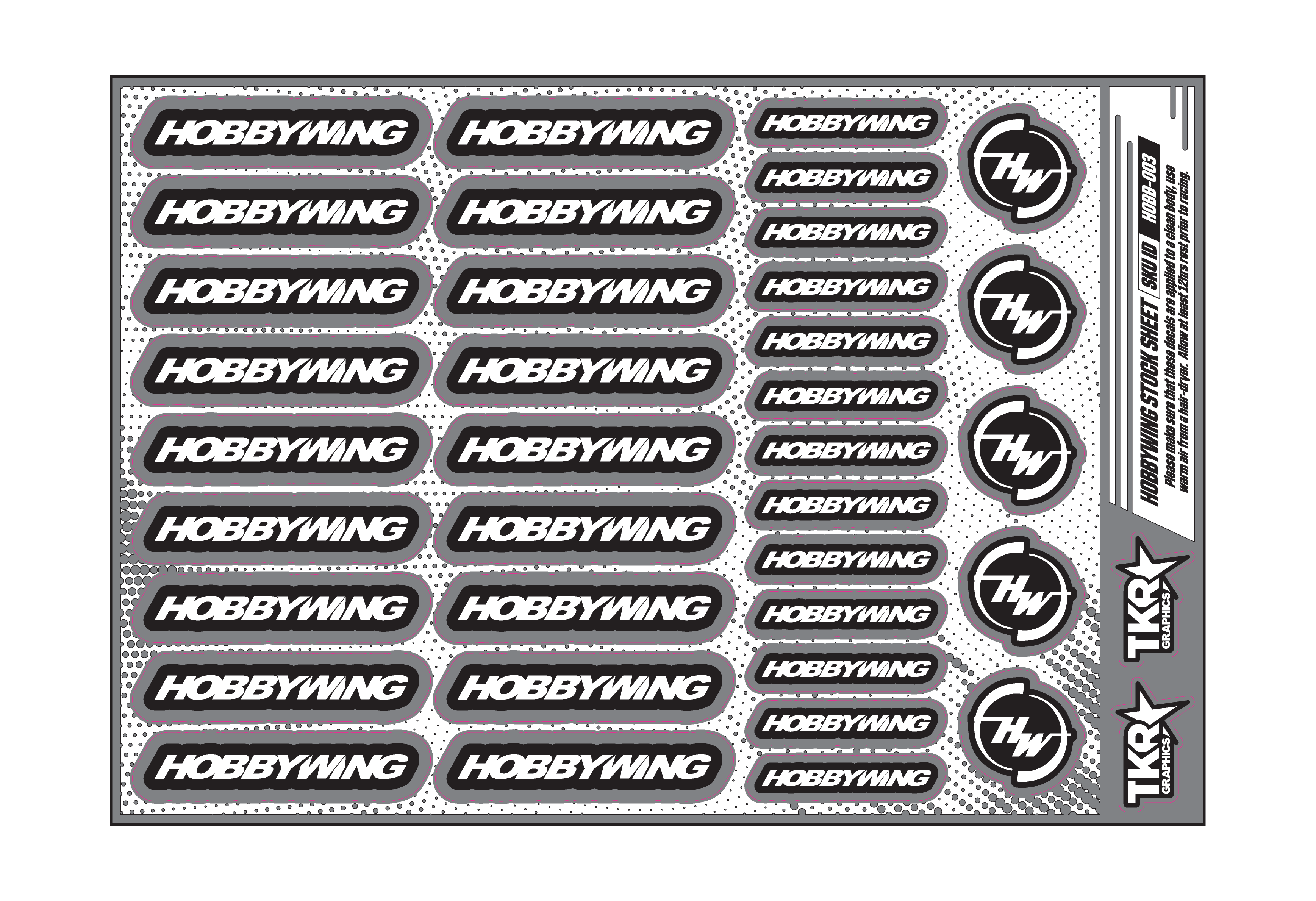 HOBBYWING A5 STOCK SHEET