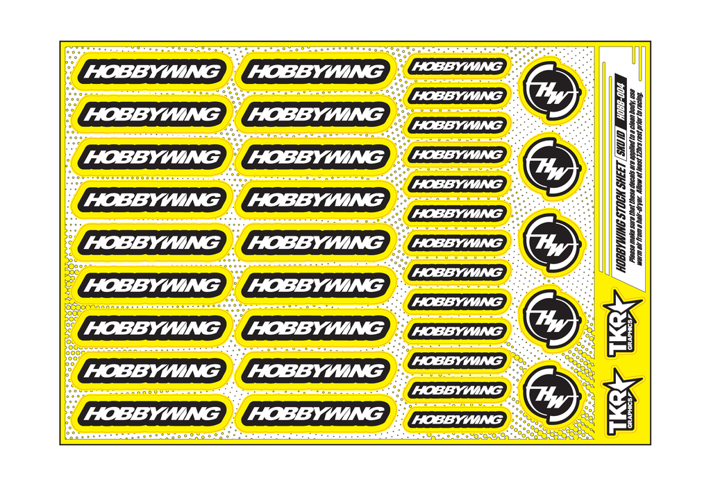 HOBBYWING A5 STOCK SHEET