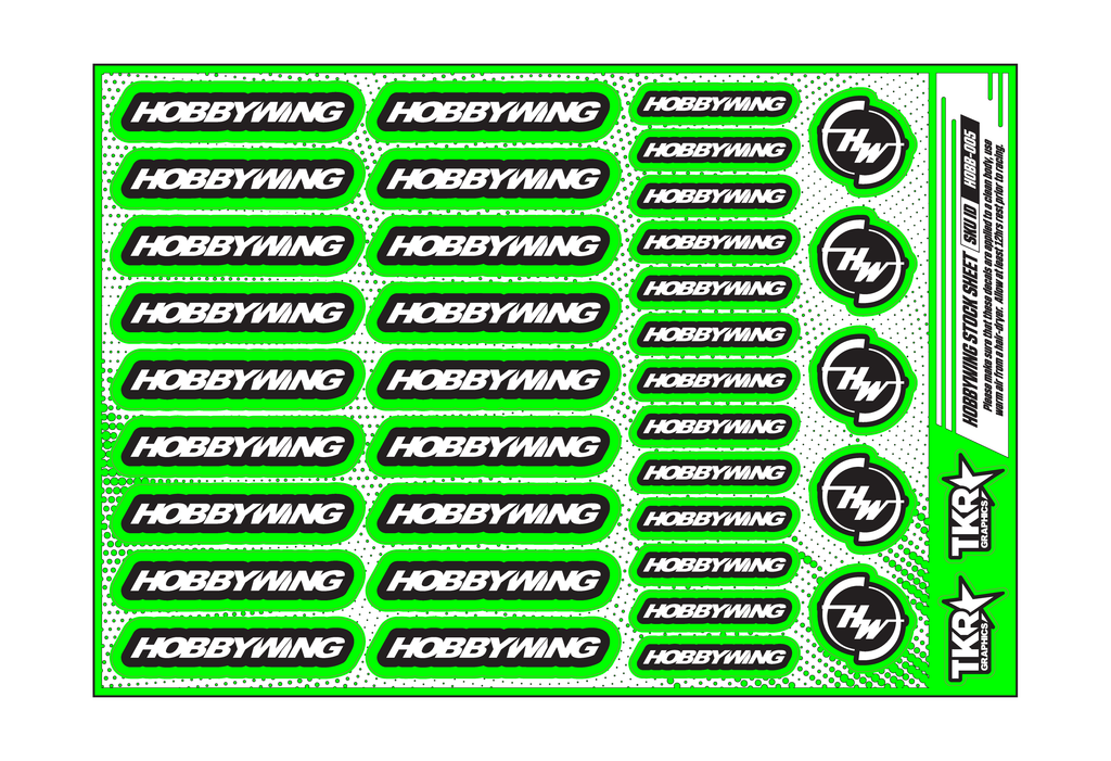 HOBBYWING A5 STOCK SHEET