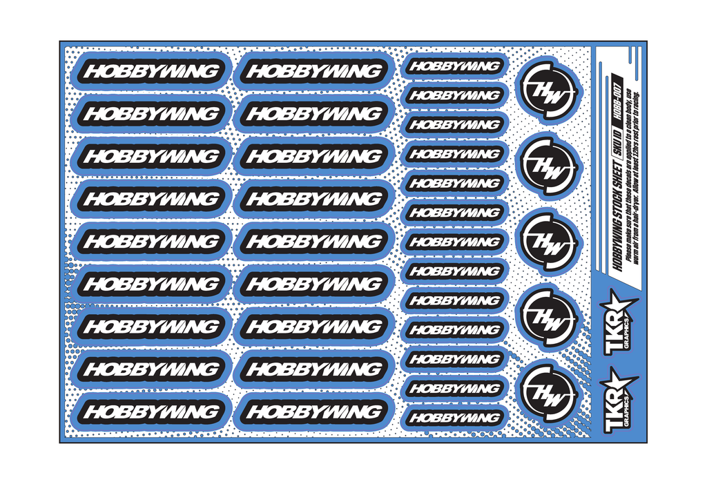 HOBBYWING A5 STOCK SHEET