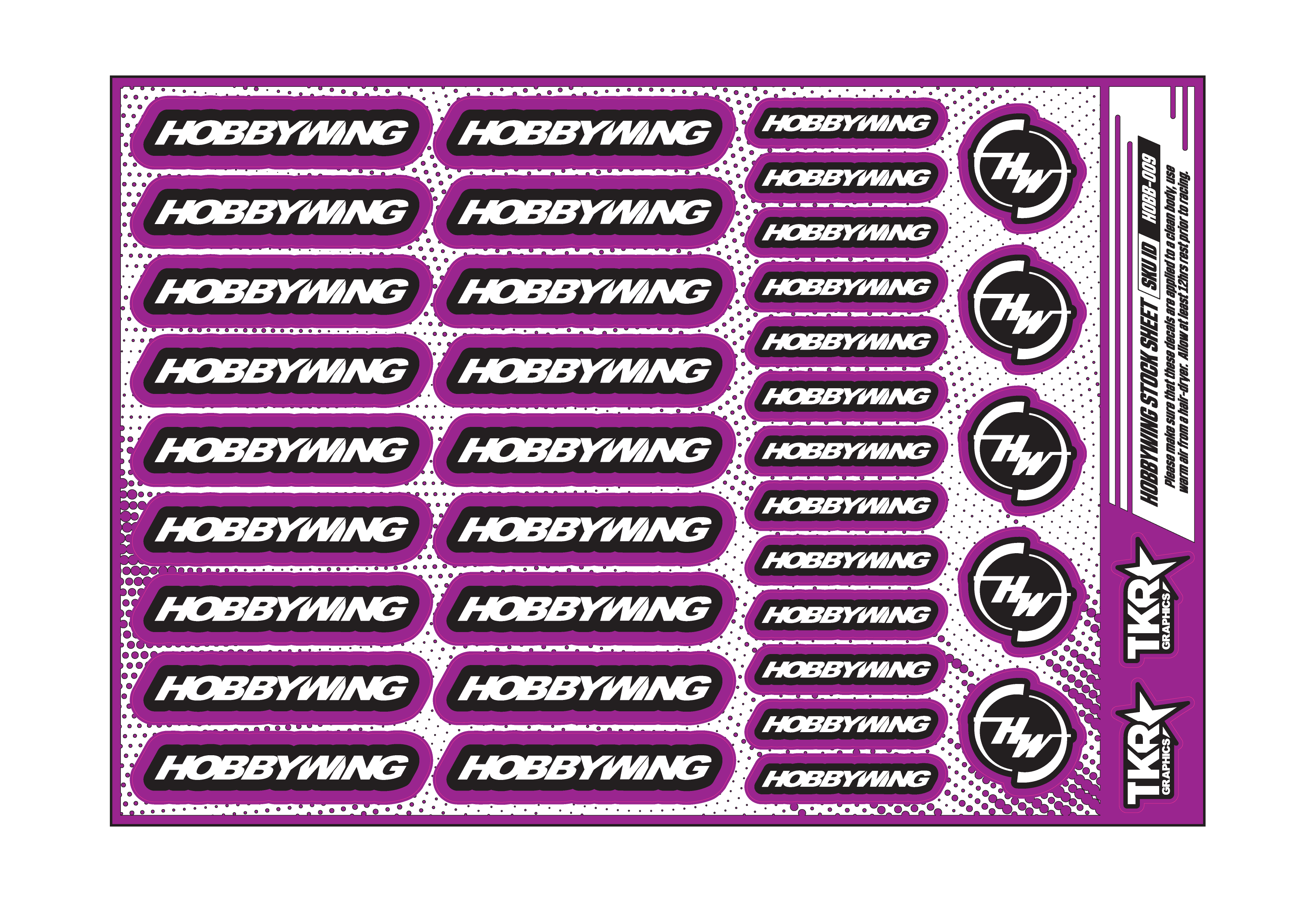 HOBBYWING A5 STOCK SHEET