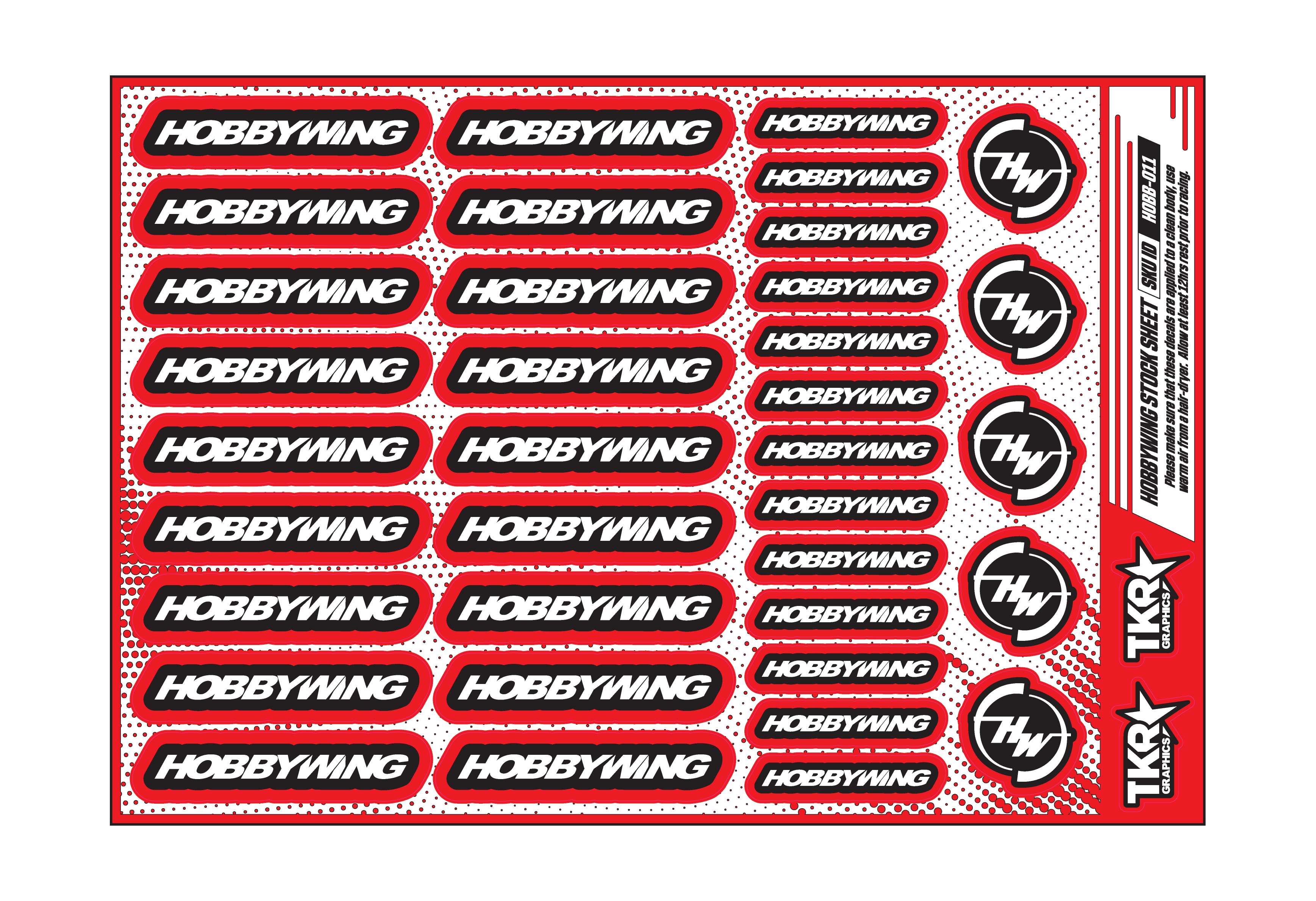 HOBBYWING A5 STOCK SHEET
