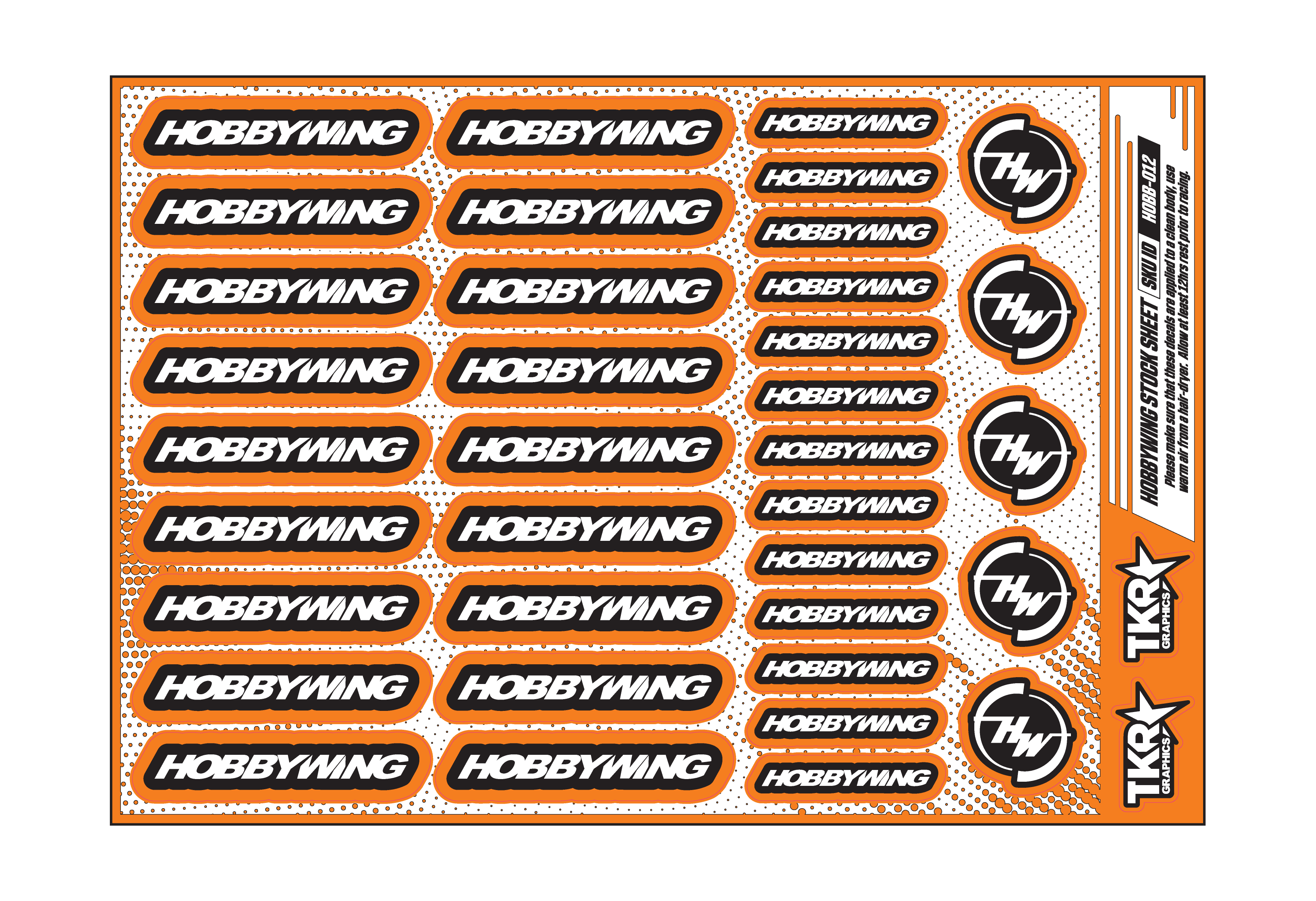 HOBBYWING A5 STOCK SHEET