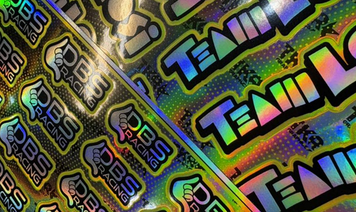 PRO HOLOGRAPHIC SPONSOR DECALS
