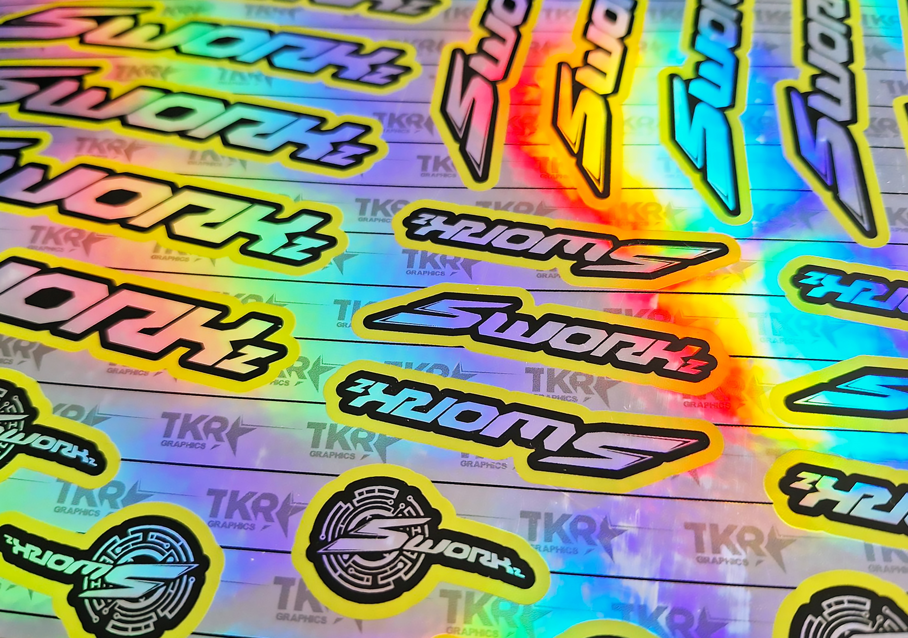 PRO HOLOGRAPHIC SPONSOR DECALS