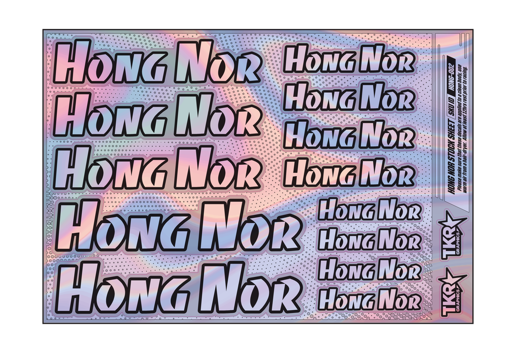 HOLOGRAPHIC HONG NOR A5 STOCK SHEET