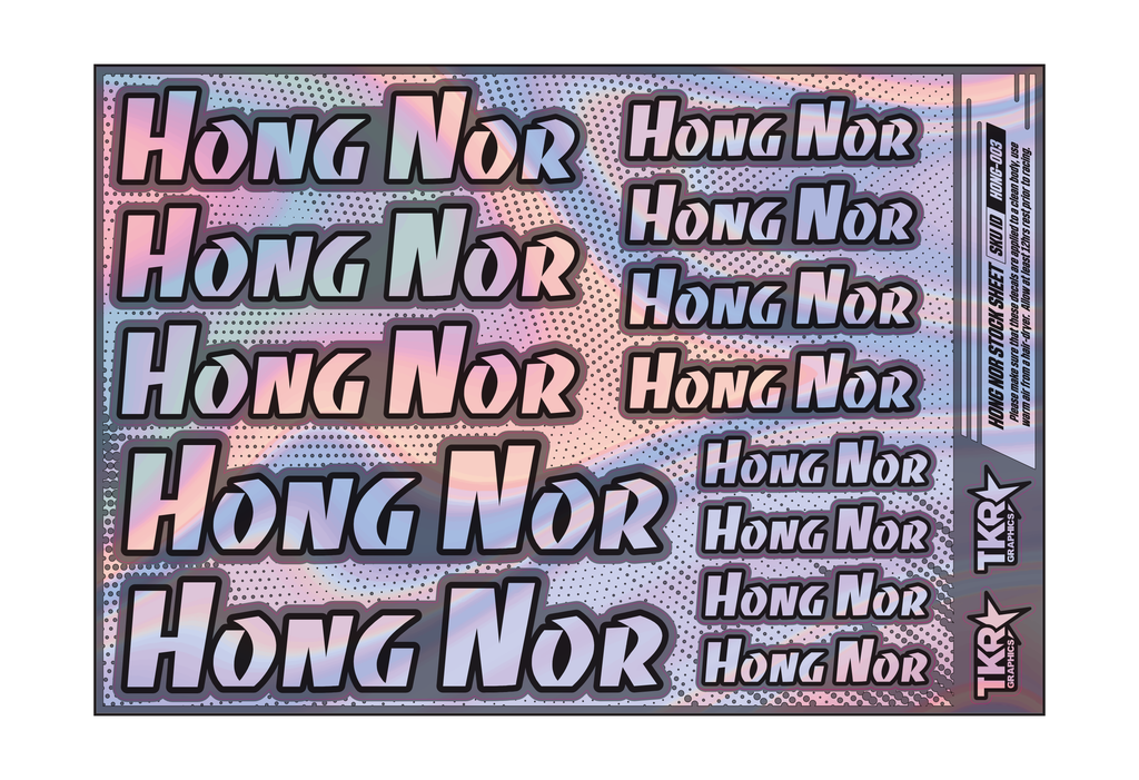 HOLOGRAPHIC HONG NOR A5 STOCK SHEET