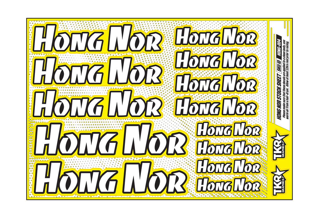 HONG NOR A5 STOCK SHEET