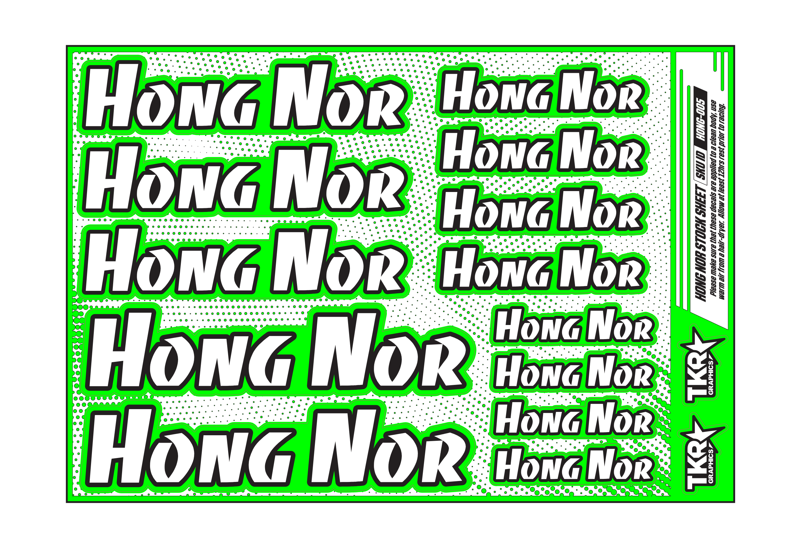 HONG NOR A5 STOCK SHEET
