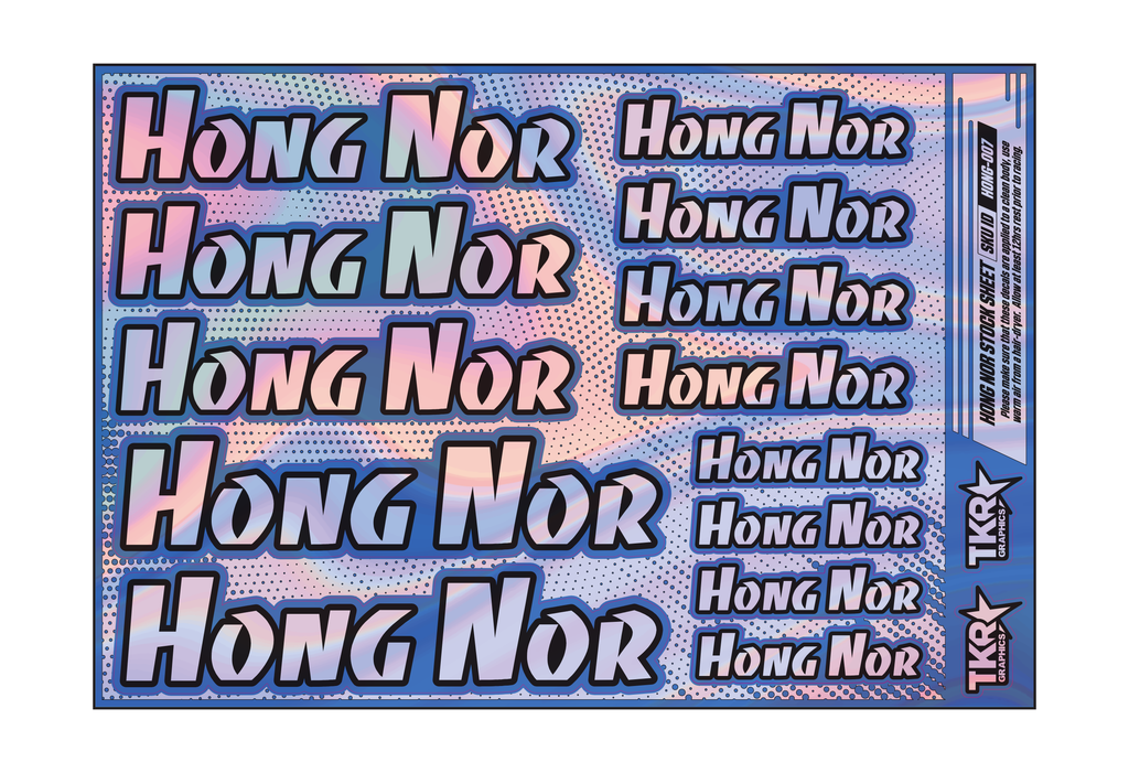 HOLOGRAPHIC HONG NOR A5 STOCK SHEET