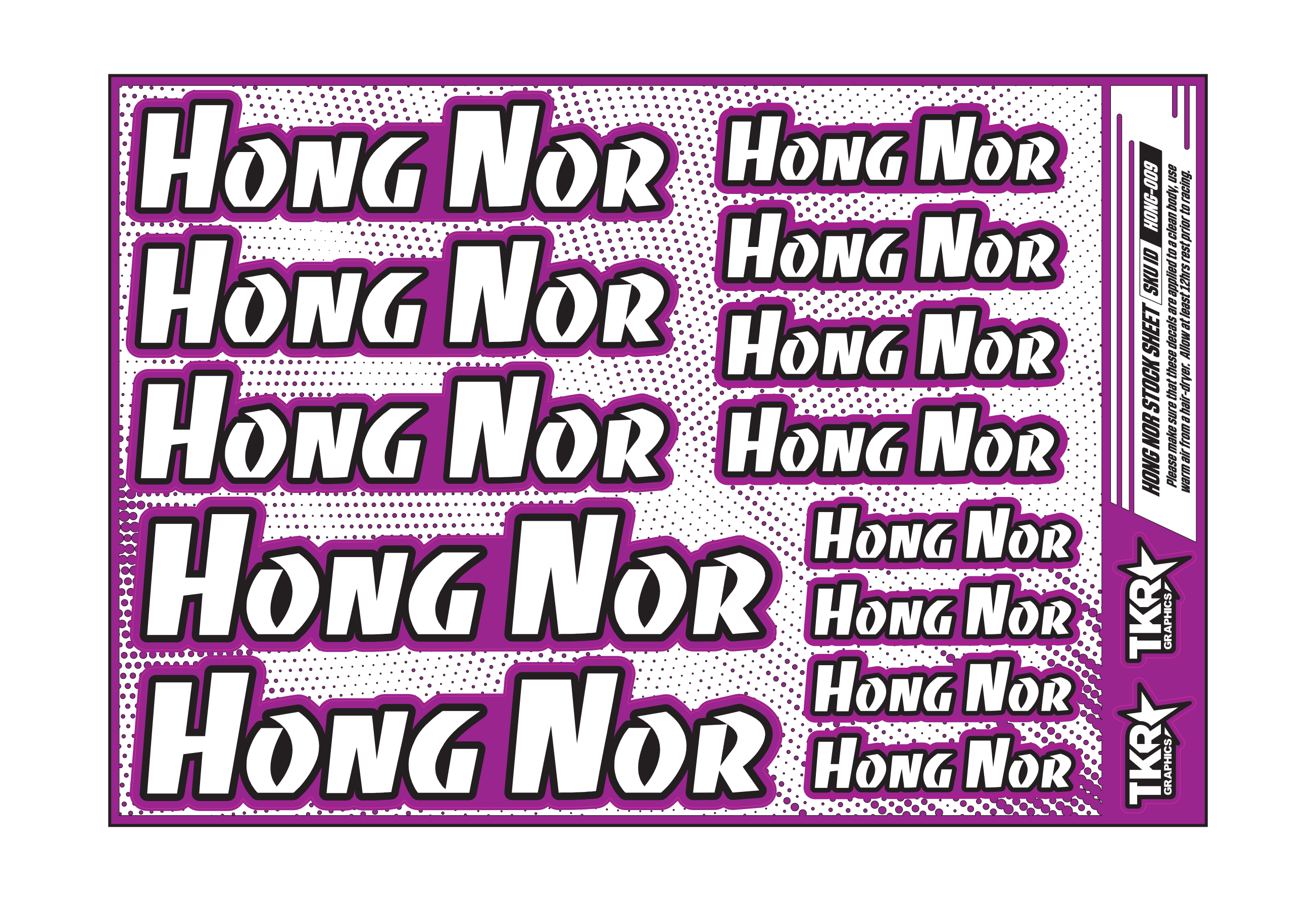 HONG NOR A5 STOCK SHEET