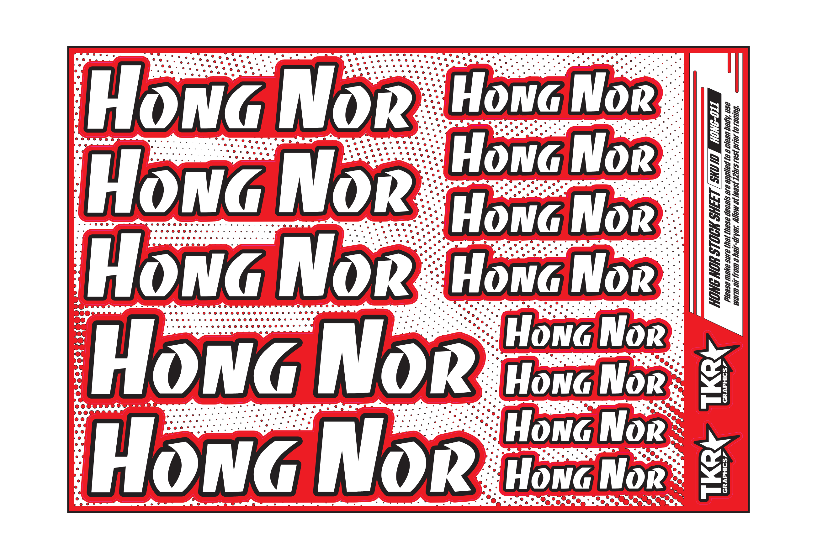 HONG NOR A5 STOCK SHEET